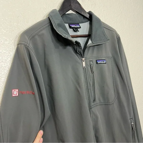 Patagonia Men’s Sidesend Jacket Soft Shell Outerwear Gray Size L - Picture 5 of 16